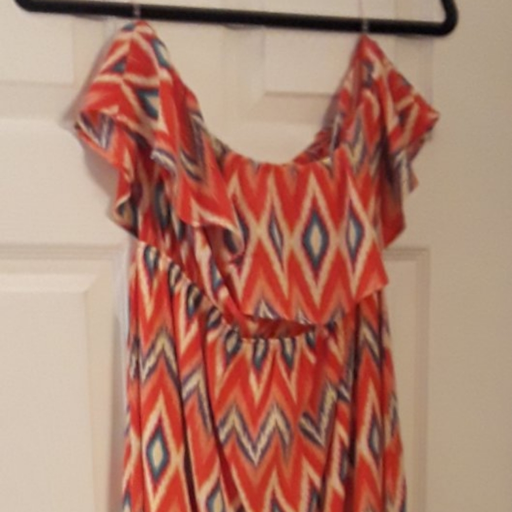 Peach Love  California  Maxi Tribal Flounce